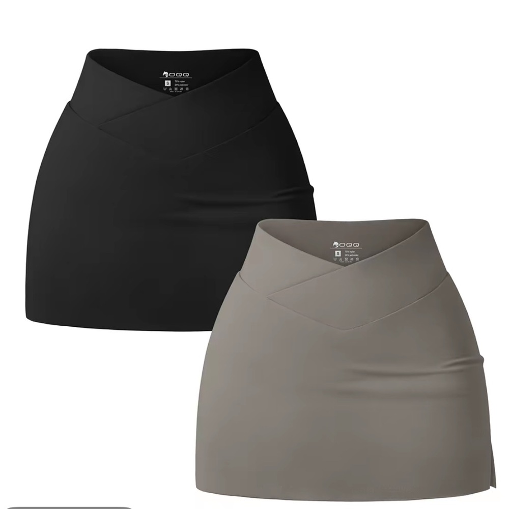 Black and Gray Women's Skirt Set of 2